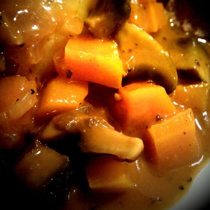 Champignonsauce med gulerødder til andebryst (Mortens aften middag)