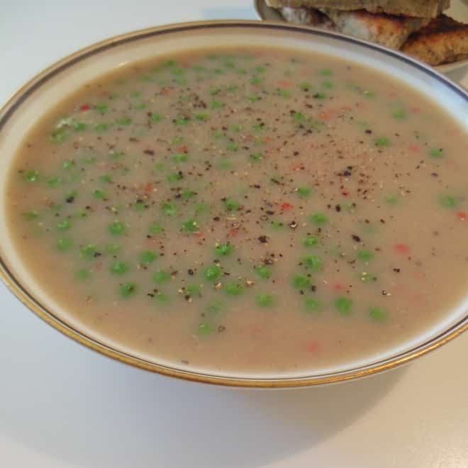 Bønne-løg-hvidløgs-suppe