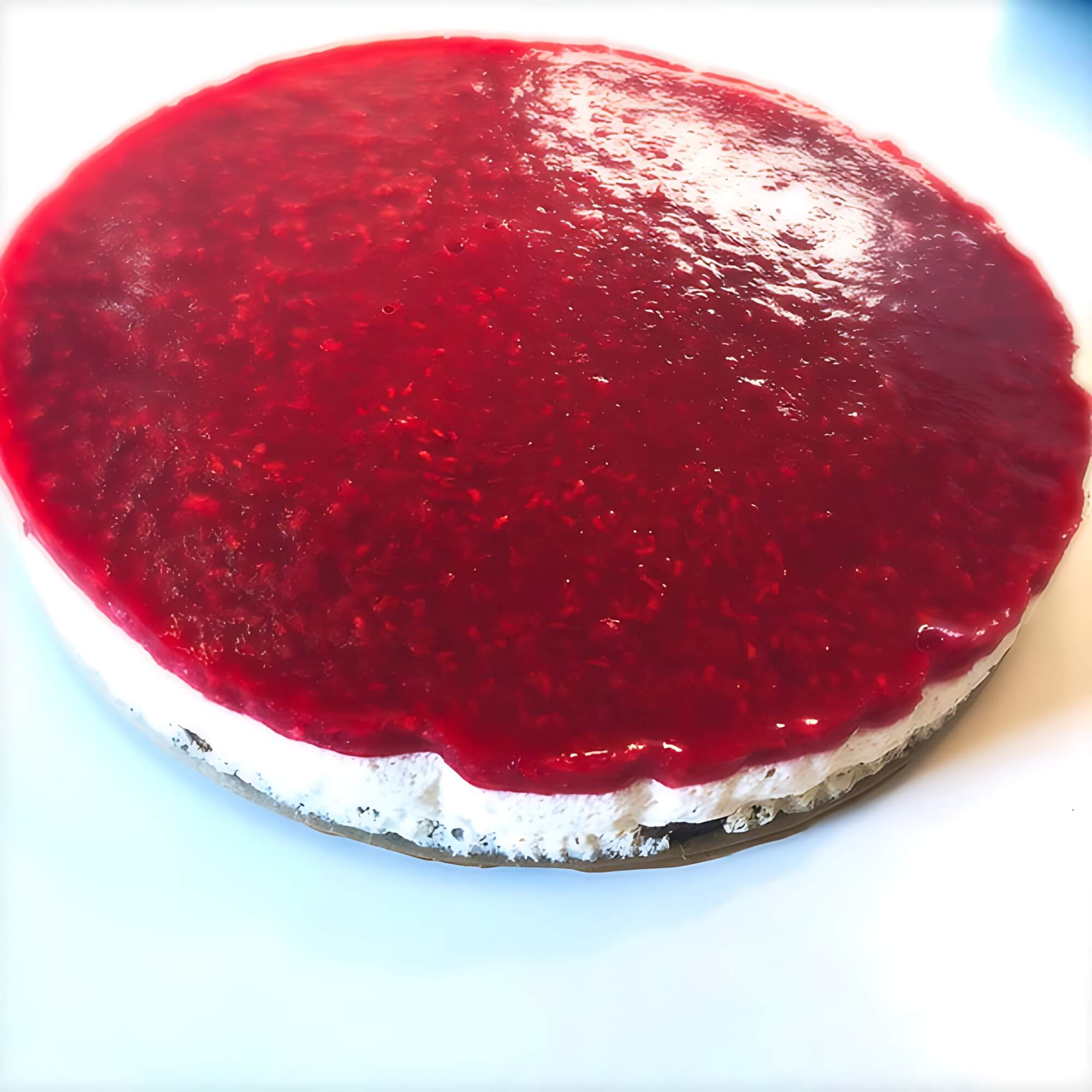 Den færdige cheesecake
